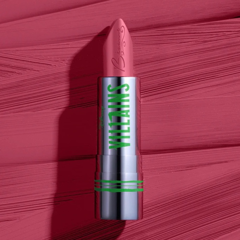 Besame Cosmetics Disney Villains Maleficent Wicked Rose Luxury Lipstick (BNIB)